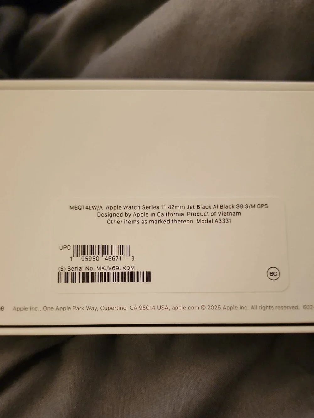 Apple Watch Series 42 mm Jet Black STRAP AI Black SBS
